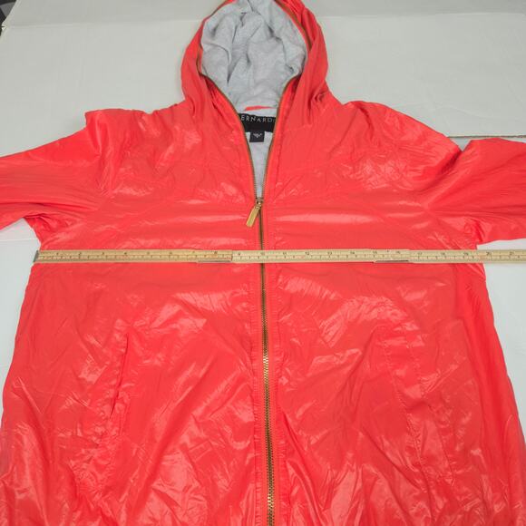 Bernardo Medium Full Face Zipper Hood Nylon Jacket Windbreaker Coral Outdoors - Picture 11 of 14